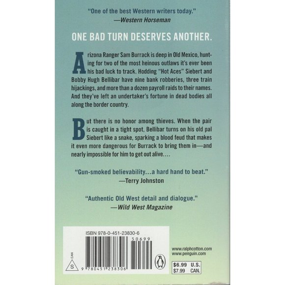 Lookout Hill Ranger Sam Burrack Series by Ralph Cotton Fiction Novel Action Book - Picture 2 of 2